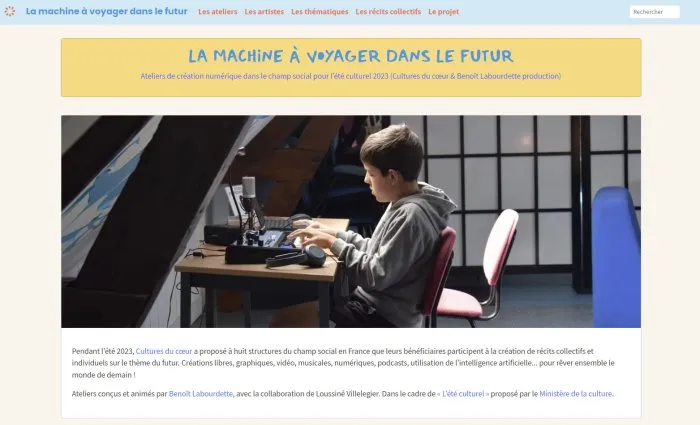 Site web « La machine à voyager dans le futur » - 47 © Benoît Labourdette 2023.