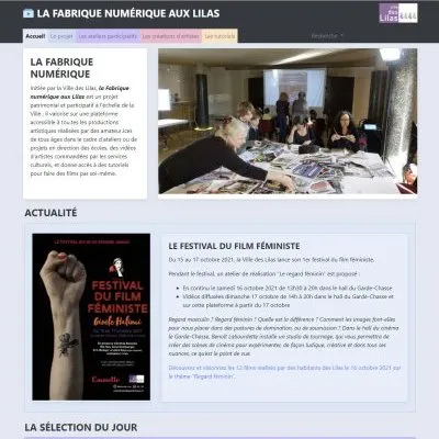 Plateforme vidéo « La fabrique numérique aux Lilas »