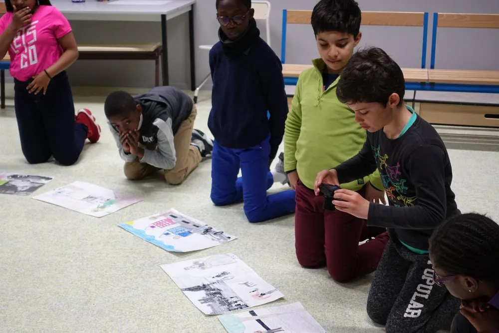 Canopé 92 : Ateliers Pocket Films en écoles primaires - © Benoît Labourdette 2017.