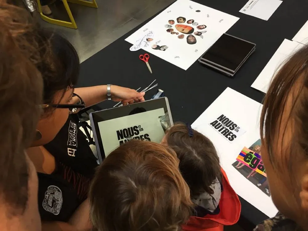 Musée de l'Homme : Atelier cinéma animé - 5 © Benoît Labourdette 2017.
