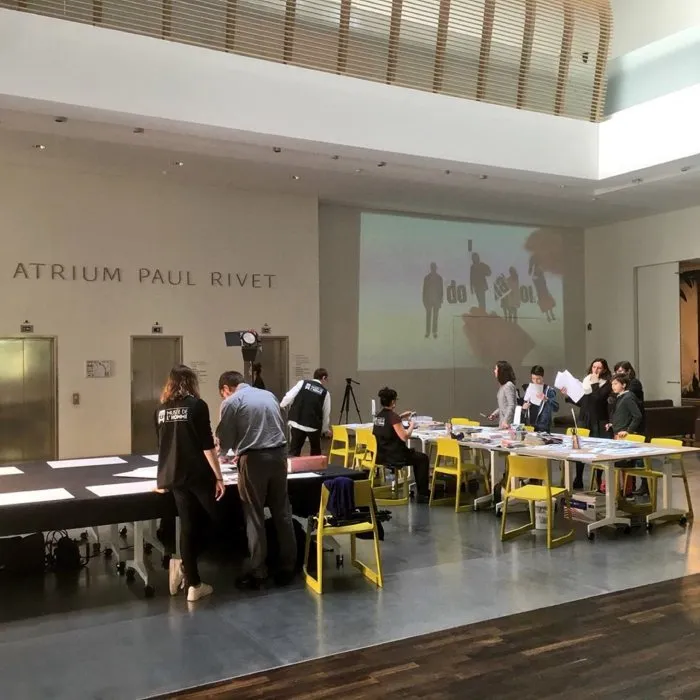Musée de l'Homme : Atelier cinéma animé - 8 © Benoît Labourdette 2017.