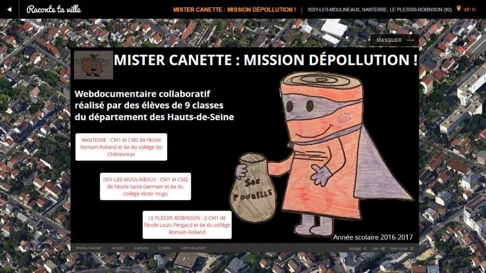 Canopé 92 : Projet de webdocumentaire collaboratif par neuf classes - 2 © Benoît Labourdette 2017.