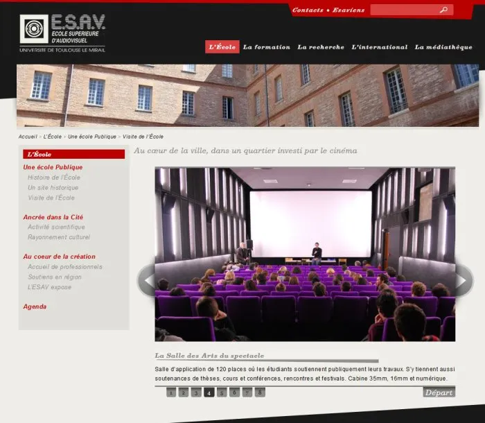 Site web www.esav.fr - 4 © Benoît Labourdette 2012.