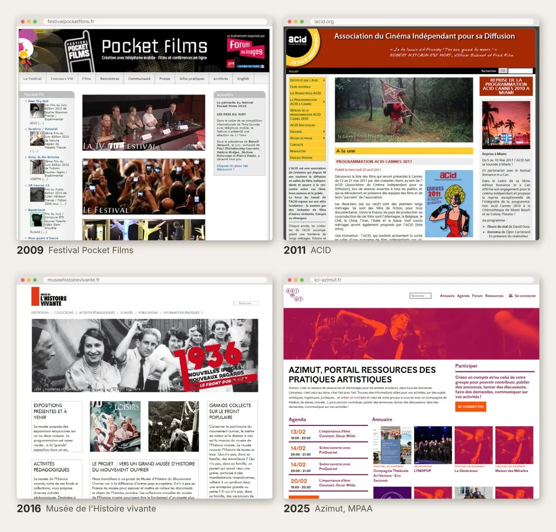 Stratégie éditoriale d'une organisation : le site web, archive vivante et source de référence, et les réseaux sociaux pour le faire connaître. © Benoît Labourdette.