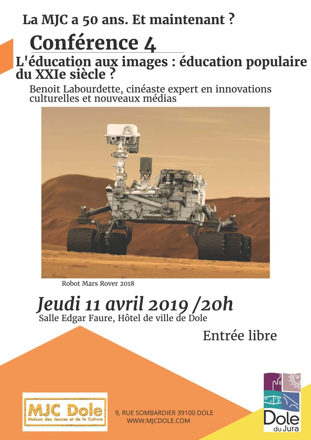 MJC Dole : « Education aux images : l'éducation populaire du XXI<sup class="typo_exposants">e</sup> Siècle ? » - 1 © Benoît Labourdette 2019.