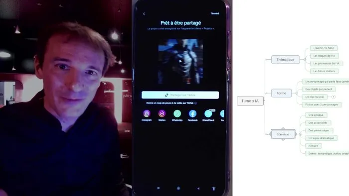 Tutorial for making films in collaboration with artificial intelligence - 15 © Benoît Labourdette 2024.