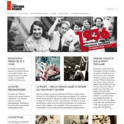 Site web - Musée de l'histoire Vivante (Montreuil)