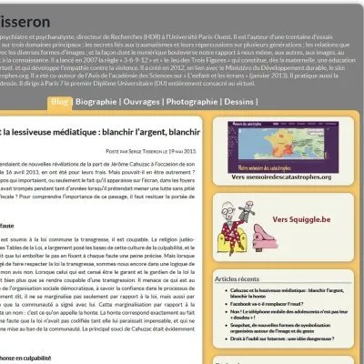 Site web www.sergetisseron.com