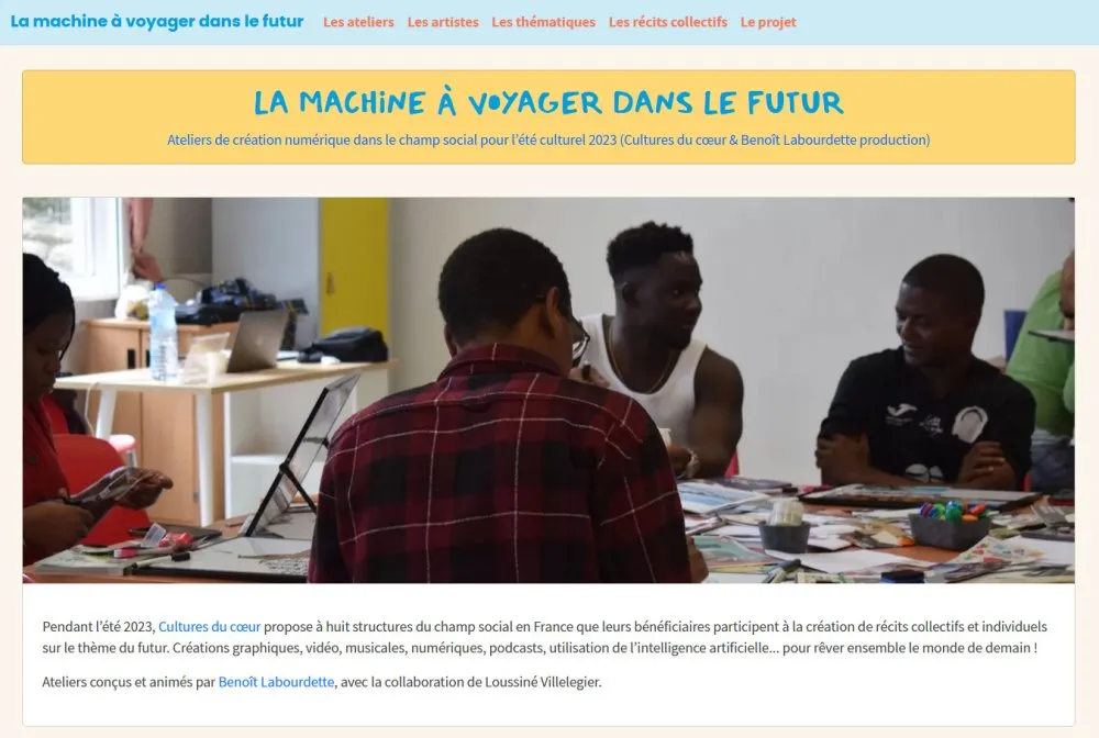 Site web « La machine à voyager dans le futur » - 21 © Benoît Labourdette 2023.