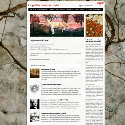 Site web Opéra La petite renarde rusée