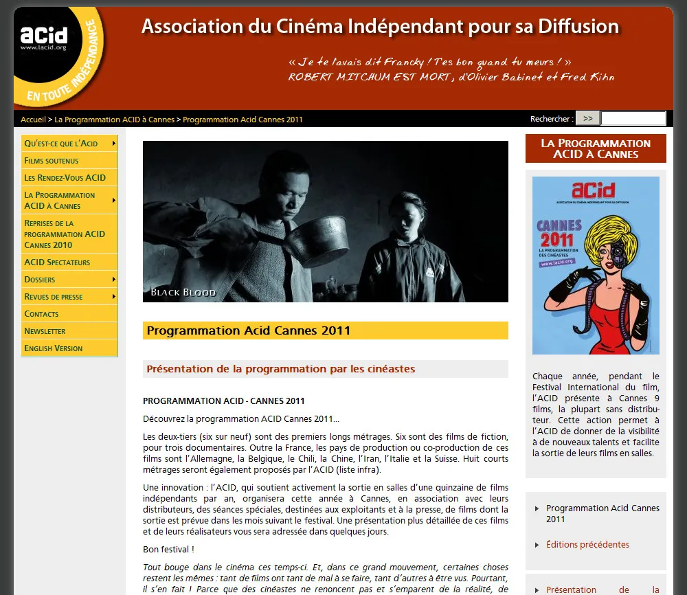 Site web www.lacid.org + Bases de données - 2 © Benoît Labourdette 2011.