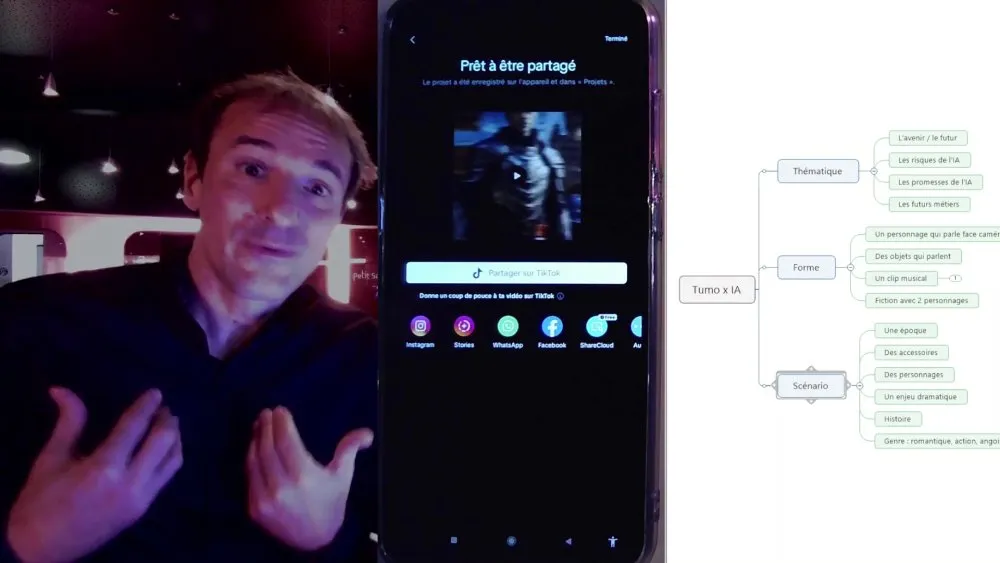 Tutoriel de réalisation de films en collaboration avec des intelligences artificielles - 16 © Benoît Labourdette 2024.