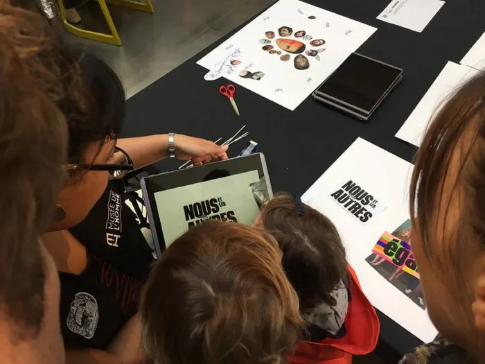 Musée de l'Homme : Atelier cinéma animé - 5 © Benoît Labourdette 2017.