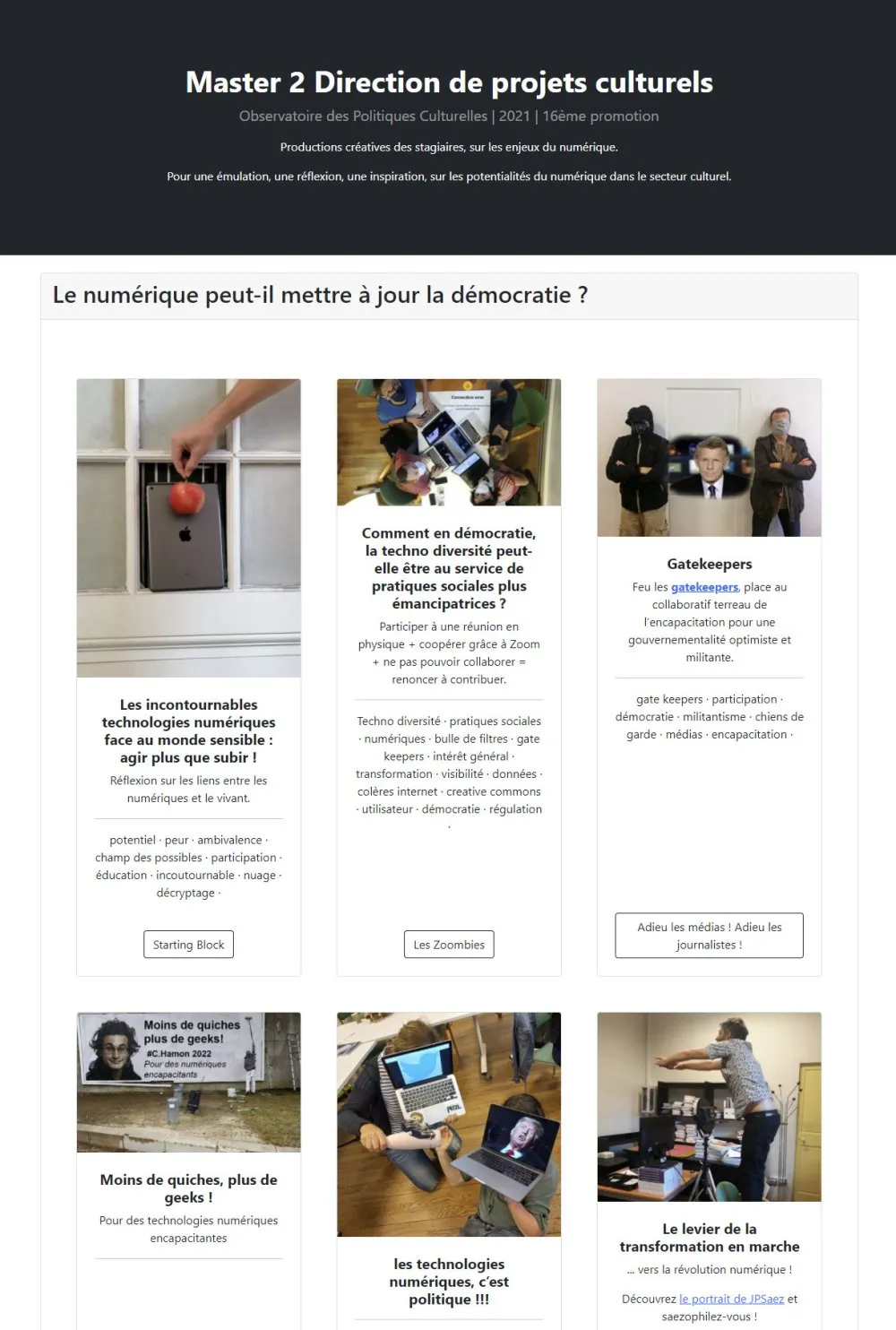 OPC : La transition numérique dans les pratiques culturelles, professionnelles et amateur - 7 © Benoît Labourdette 2021.