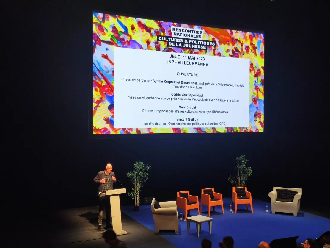 Accompagnement de la prise de parole des jeunes et des professionnels : Rencontres nationales « Cultures et politiques de la jeunesse ». © Benoît Labourdette.