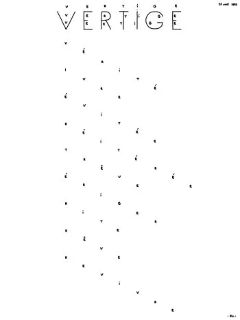 Vertige vertige vertige vertige