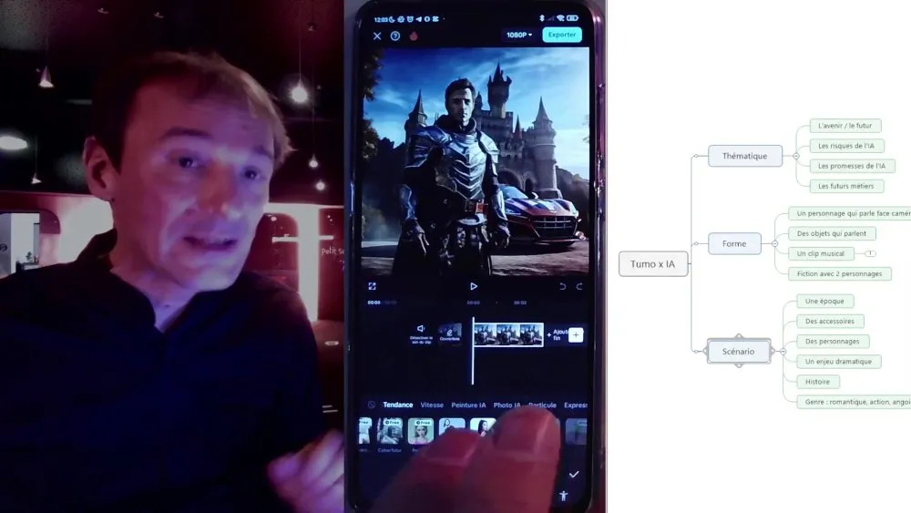 Tutoriel de réalisation de films en collaboration avec des intelligences artificielles - 12 © Benoît Labourdette 2024.