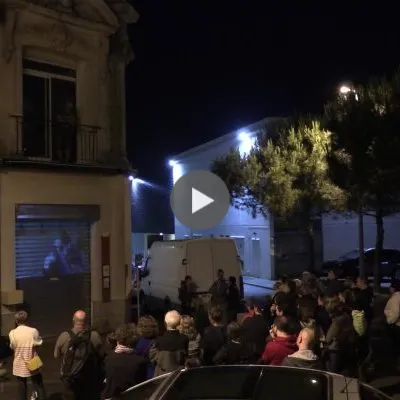 Captation vidéo de la projection itinérante (par Luc Babin)