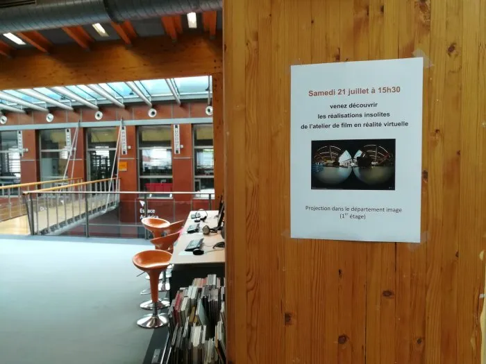 Médiathèque de Biarritz : atelier de réalisation de films en VR - 24 © Benoît Labourdette 2018.