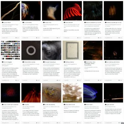 Des mots semés sur les images