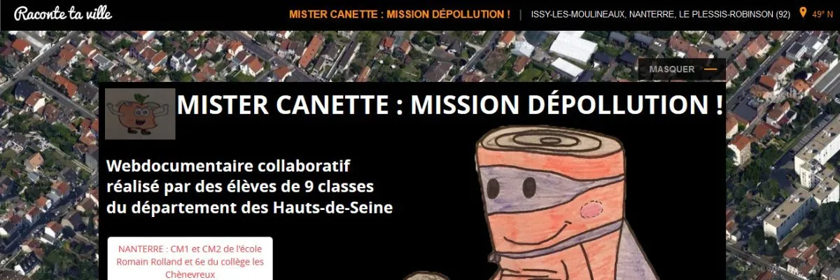 Canopé 92 : Projet de webdocumentaire collaboratif par neuf classes