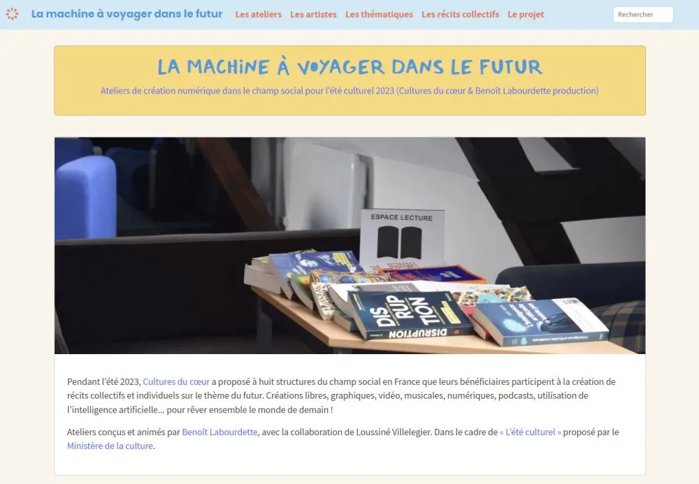 Site web « La machine à voyager dans le futur » - 11 © Benoît Labourdette 2023.