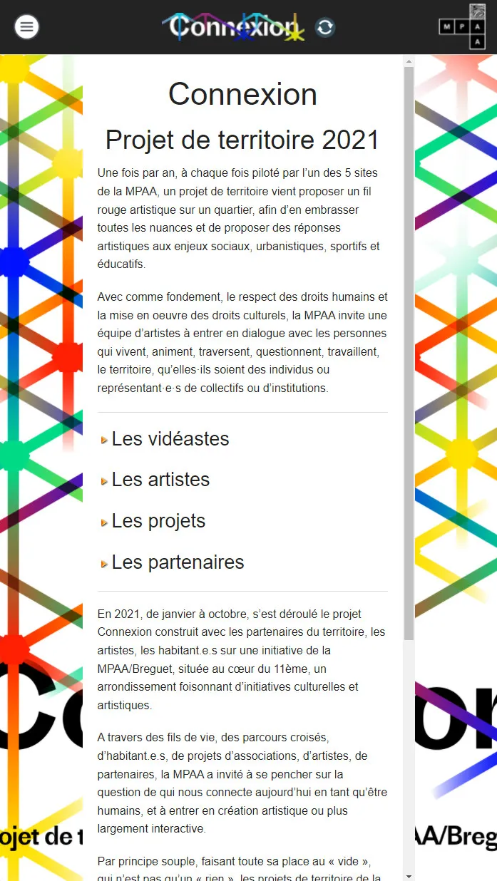 Plateforme vidéo « Connexion » pour la MPAA - 4 © Benoît Labourdette 2021.