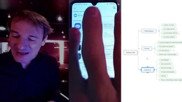 Tutorial for making films in collaboration with artificial intelligence - 4 © Benoît Labourdette 2024.