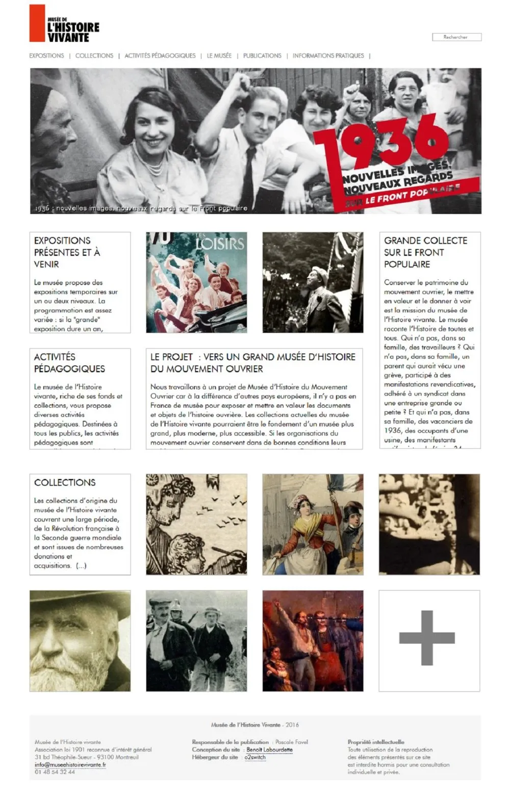 Site web - Musée de l'histoire Vivante (Montreuil) - 1 © Benoît Labourdette 2016.