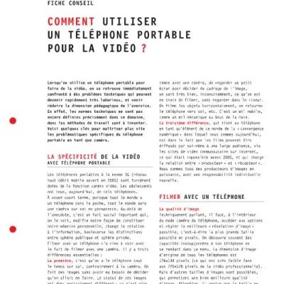 CLEMI : Fiches pédagogiques vidéo avec téléphone portable