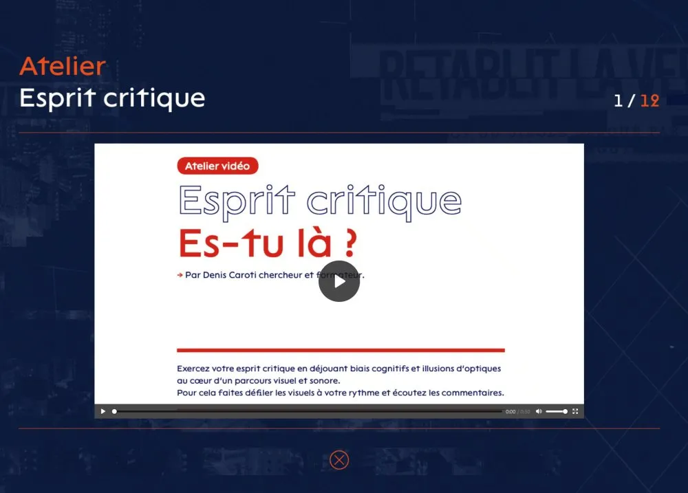 « Traqueurs d'Infox » : dispositif d'éducation aux médias par le jeu - 3 © Benoît Labourdette 2020.
