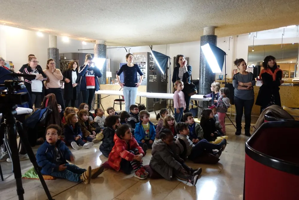 Ville des Lilas : journée films papier découpé - 2 © Benoît Labourdette 2019.