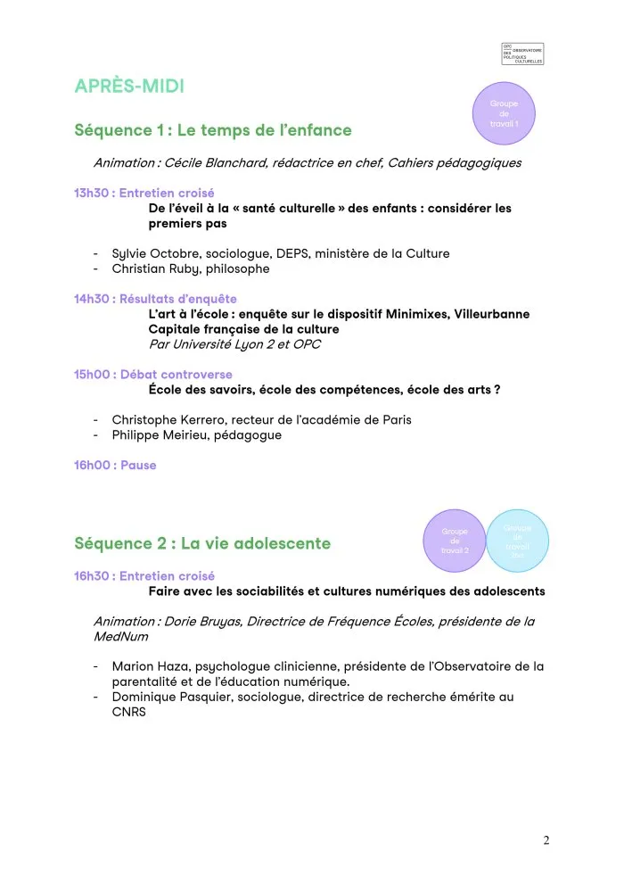 Accompagnement de la prise de parole des jeunes et des professionnels : Rencontres nationales « Cultures et politiques de la jeunesse » - 13 © Benoît Labourdette 2023.