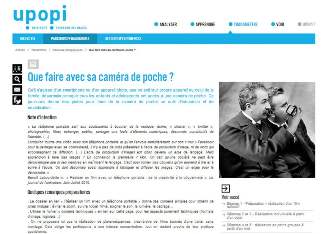 UPOPI : « Que faire avec sa caméra de poche ? ». © Benoît Labourdette.