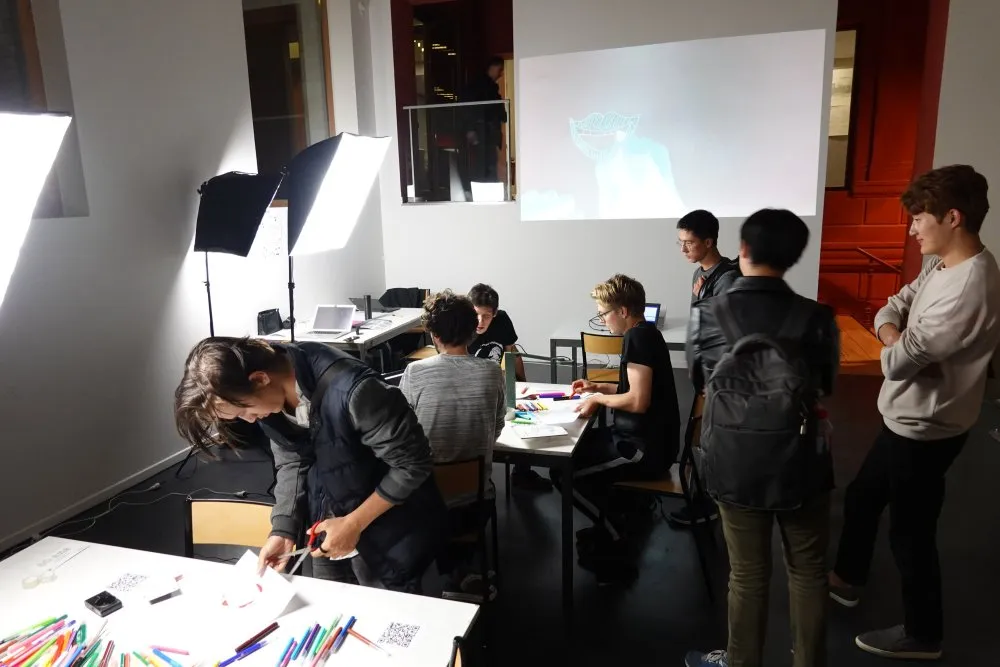 École nationale supérieure d'architecture de Paris-Belleville : atelier cinéma dessiné pour le 50<sup class="typo_exposants">e</sup> anniversaire - 1 © Benoît Labourdette 2019.