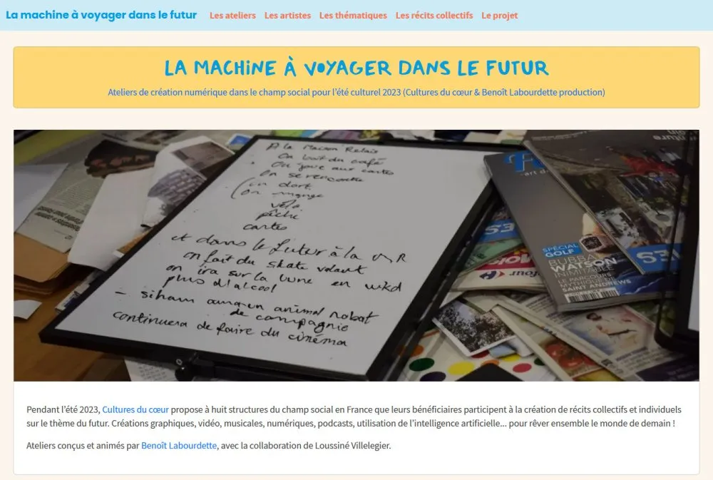 Site web « La machine à voyager dans le futur » - 12 © Benoît Labourdette 2023.