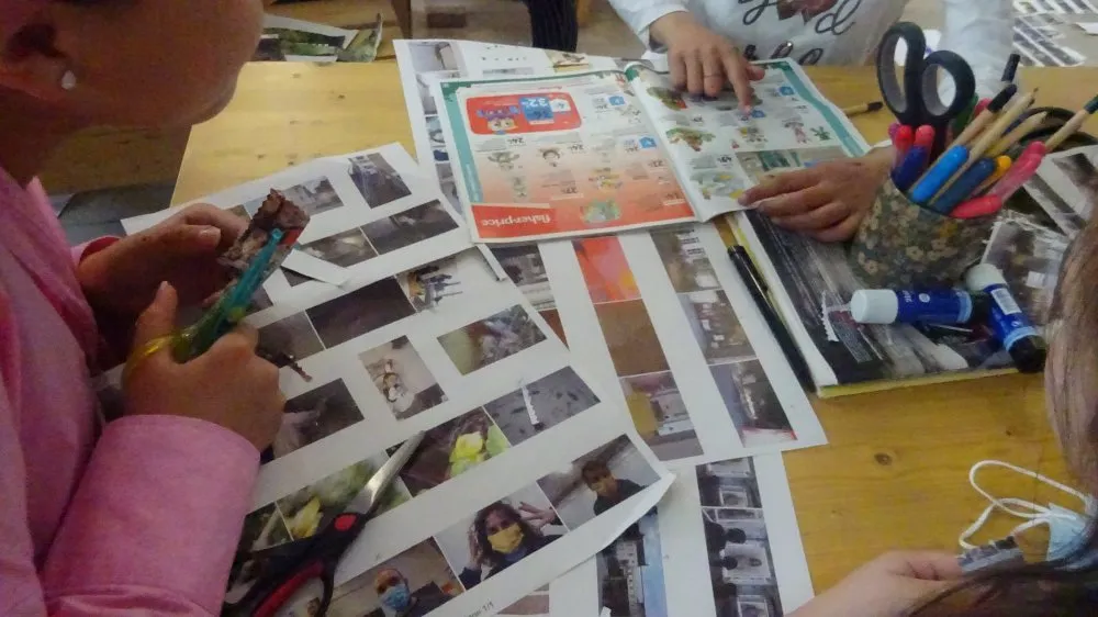 « Classe culture » : réalisation d'une exposition photographique avec une classe de CM2 - 58 © Benoît Labourdette 2022.