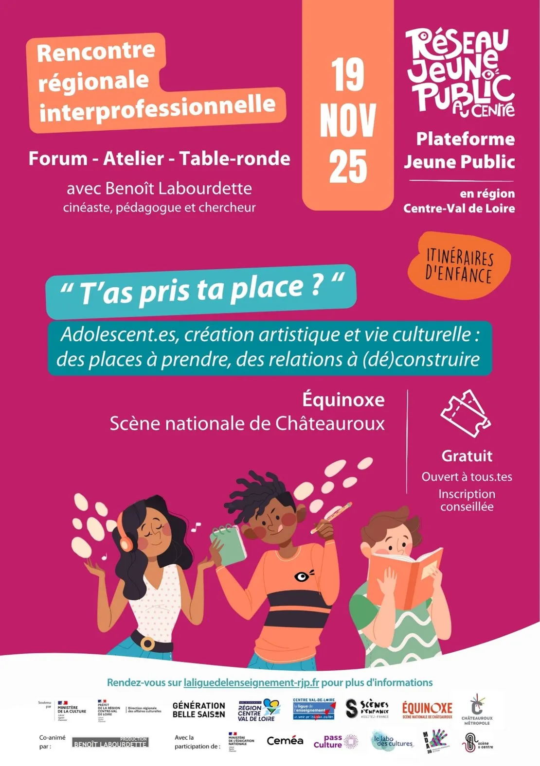 La place des adolescent·es dans la vie culturelle. © Benoît Labourdette.