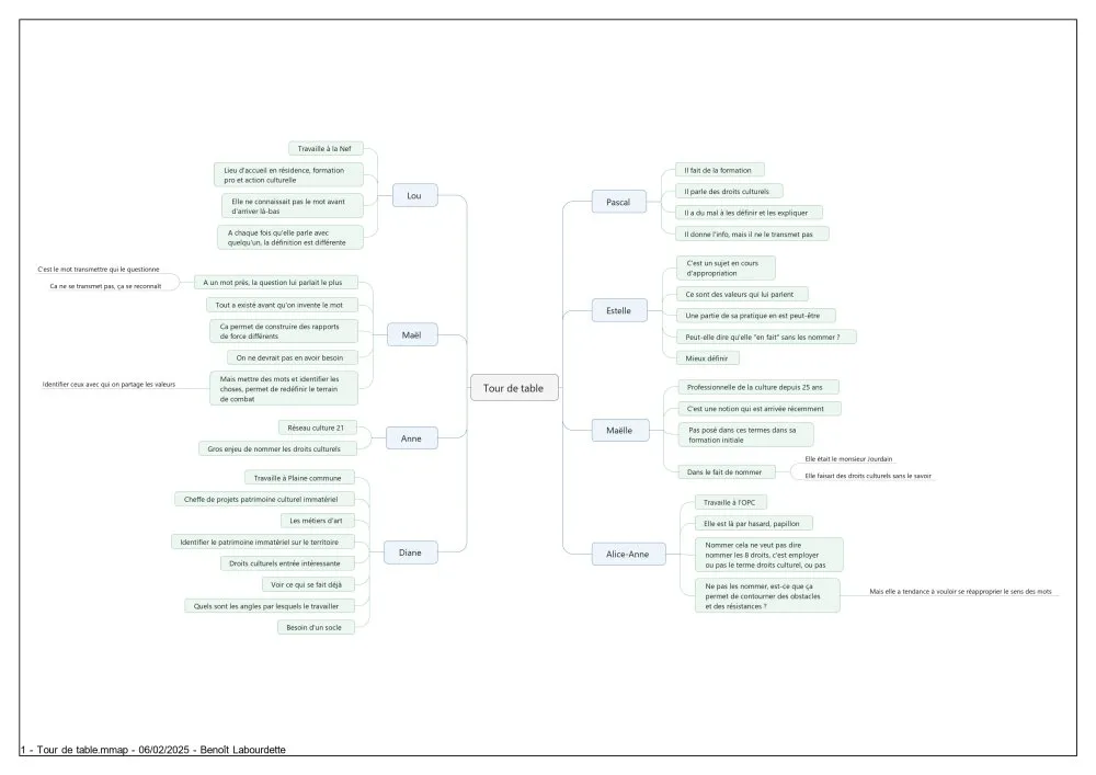 Synthèse du séminaire : « Quelle pédagogie par et pour les droits culturels ? » - 4 © Benoît Labourdette 2025.
