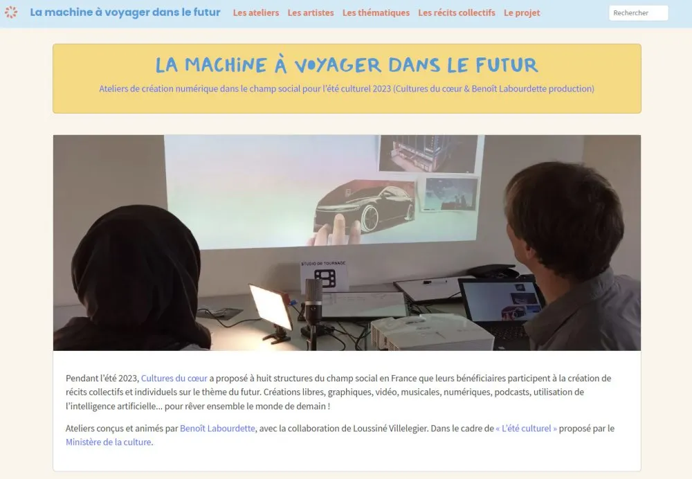 Site web « La machine à voyager dans le futur » - 15 © Benoît Labourdette 2023.