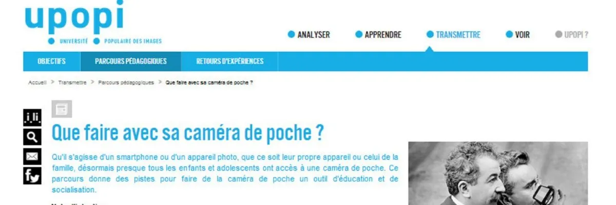 UPOPI : “What to do with a pocket camera?”