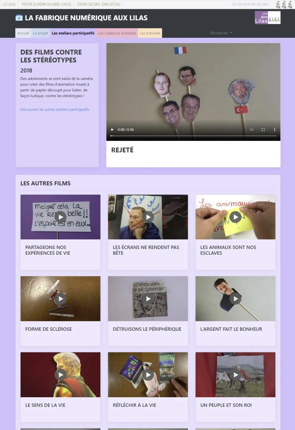 Plateforme vidéo « La fabrique numérique aux Lilas » - 7 © Benoît Labourdette 2021.