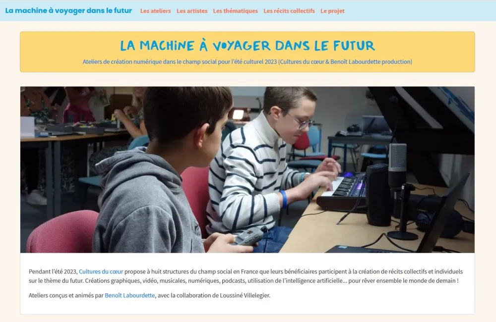 Site web « La machine à voyager dans le futur » - 26 © Benoît Labourdette 2023.