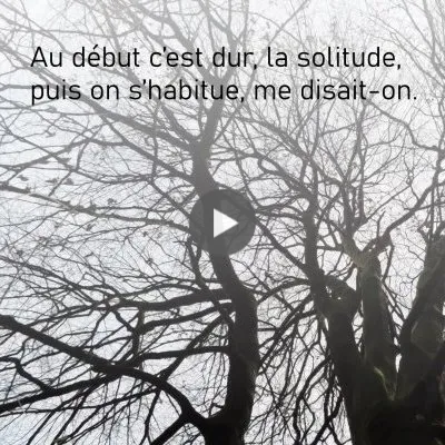 Trees and a woman
