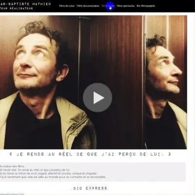 Site web de Jean-Baptiste Mathieu, auteur réalisateur