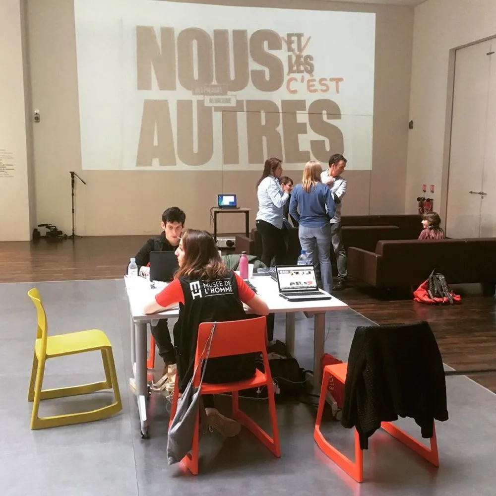 Musée de l'Homme : Atelier cinéma animé - 3 © Benoît Labourdette 2017.