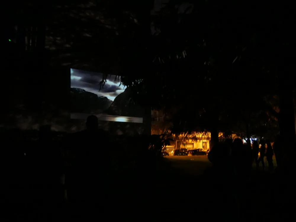 Projection itinérante à Saint-Michel-sur-Orge - 85 © Benoît Labourdette 2021.
