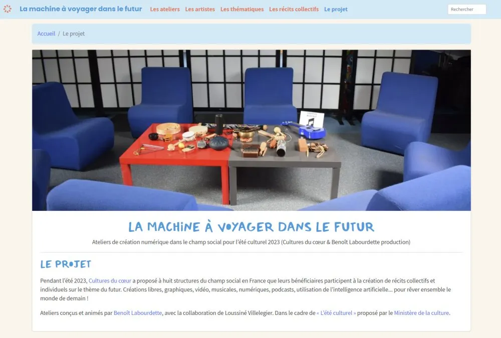 Site web « La machine à voyager dans le futur » - 46 © Benoît Labourdette 2023.