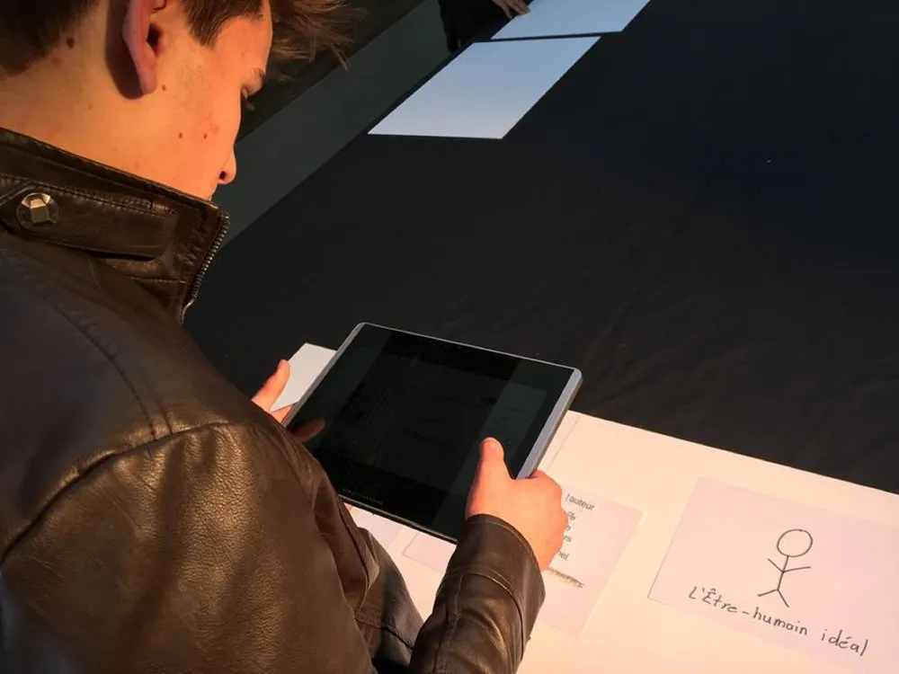 Musée de l'Homme : Atelier cinéma animé - 10 © Benoît Labourdette 2017.