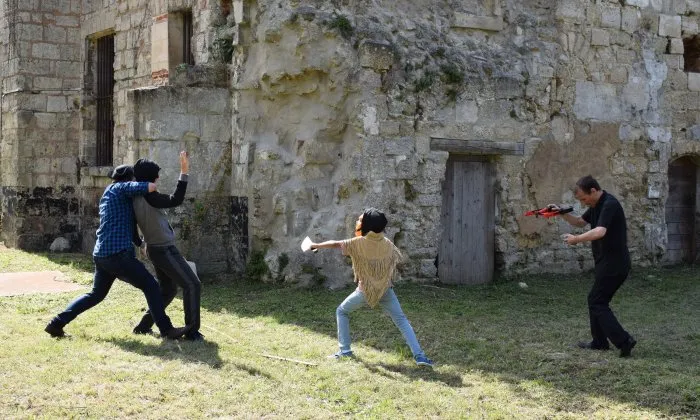 City of Clermont de l'Oise : shooting of a film with drone - 5 © Benoît Labourdette 2017.